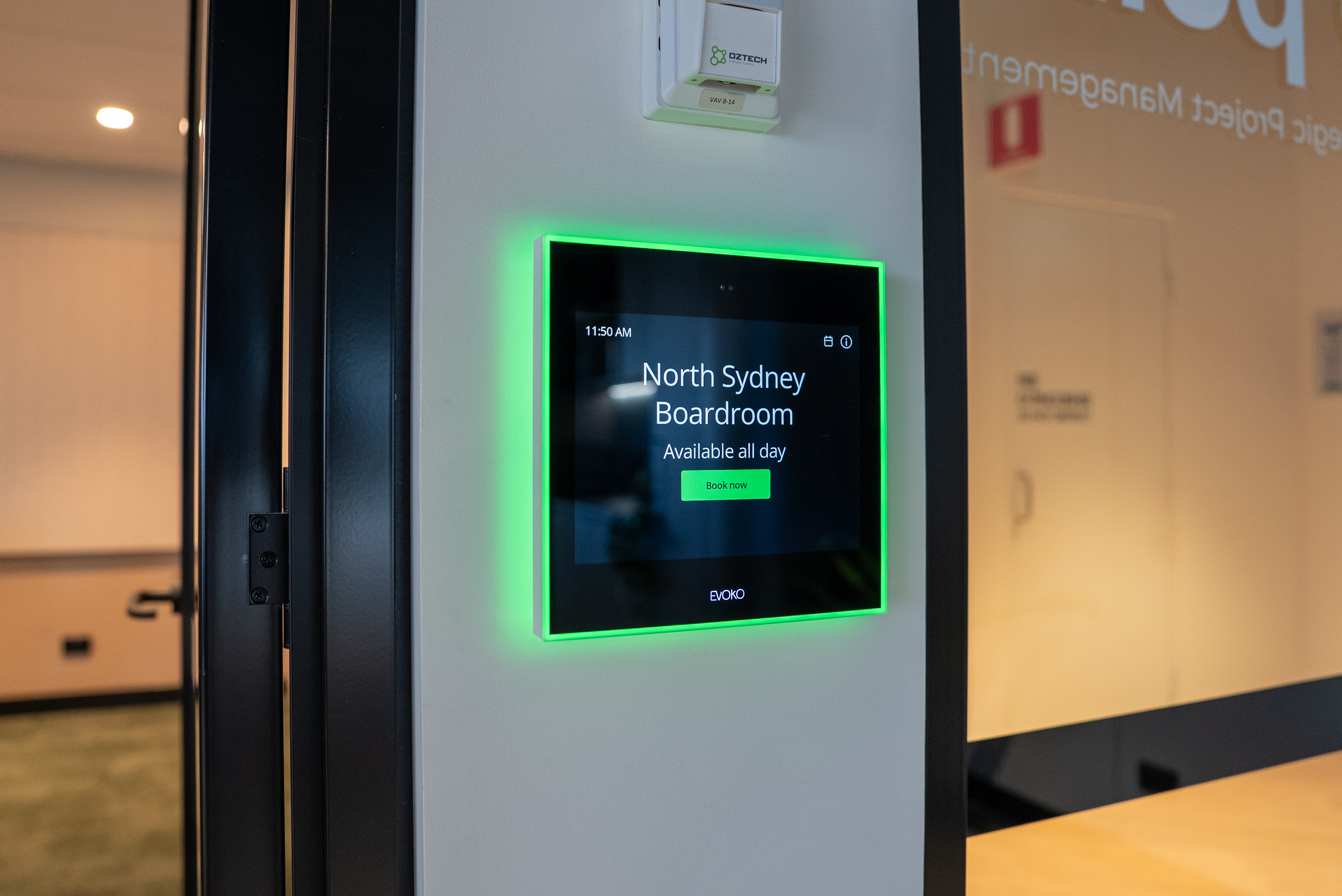 North Sydney room booking panel